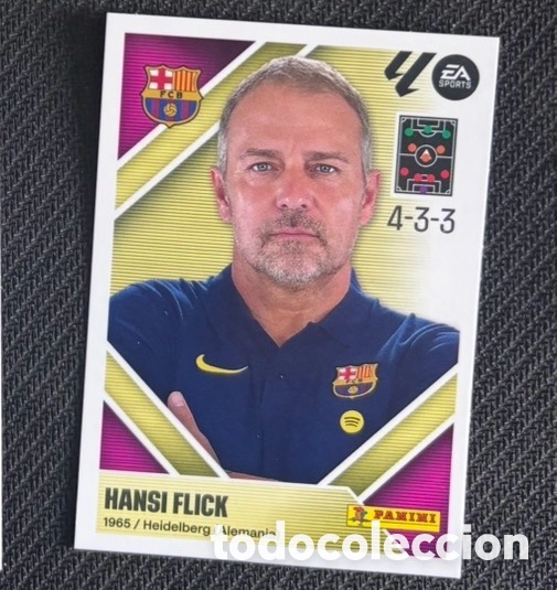 Coleccionismo cromos antiguos: HANSI FLICK FC Barcelona ENTRENADOR La liga LIGA ESTE 2026 2027 sticker