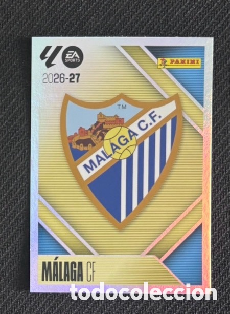 Coleccionismo cromos antiguos: ESCUDO M&Aacute;LAGA La liga LIGA ESTE 2026 2027 sticker
