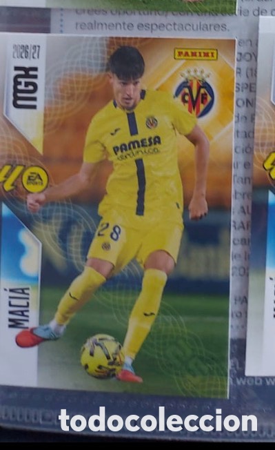 Coleccionismo cromos antiguos: 371 MACIA VILLARREAL Mgk megacracks 25 aniversario a&ntilde;o 2026 2027