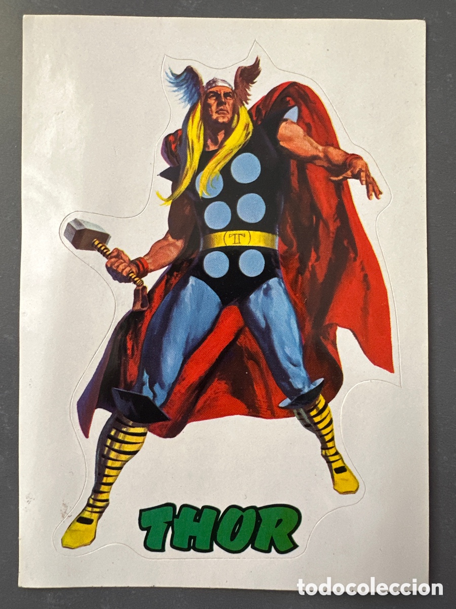 Coleccionismo cromos antiguos: CROMO 1973 CALCOMAN&Iacute;AS ORTEGA GRANDE 13,5 x 9,5 CM EXCELENTE ESTADO THOR MARVEL.