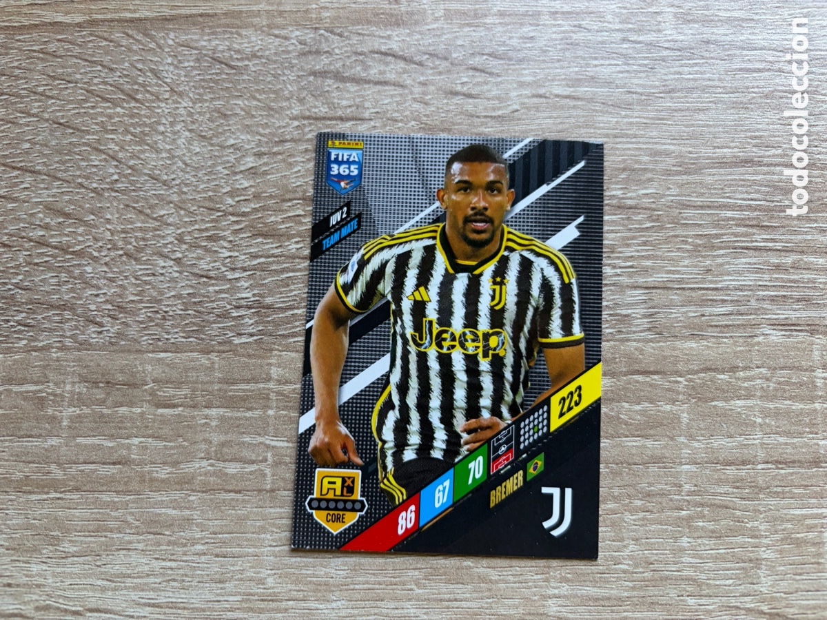 Coleccionismo cromos antiguos: 223 BREMER TEAM MATE JUV2 JUVENTUS PANINI FIFA 365 2024 ADRENALYN XL