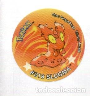 Coleccionismo cromos antiguos: TAZO FICHA POKEMON, 2001, POKEMON N&ordm; 13 - 218 SLUGMA.