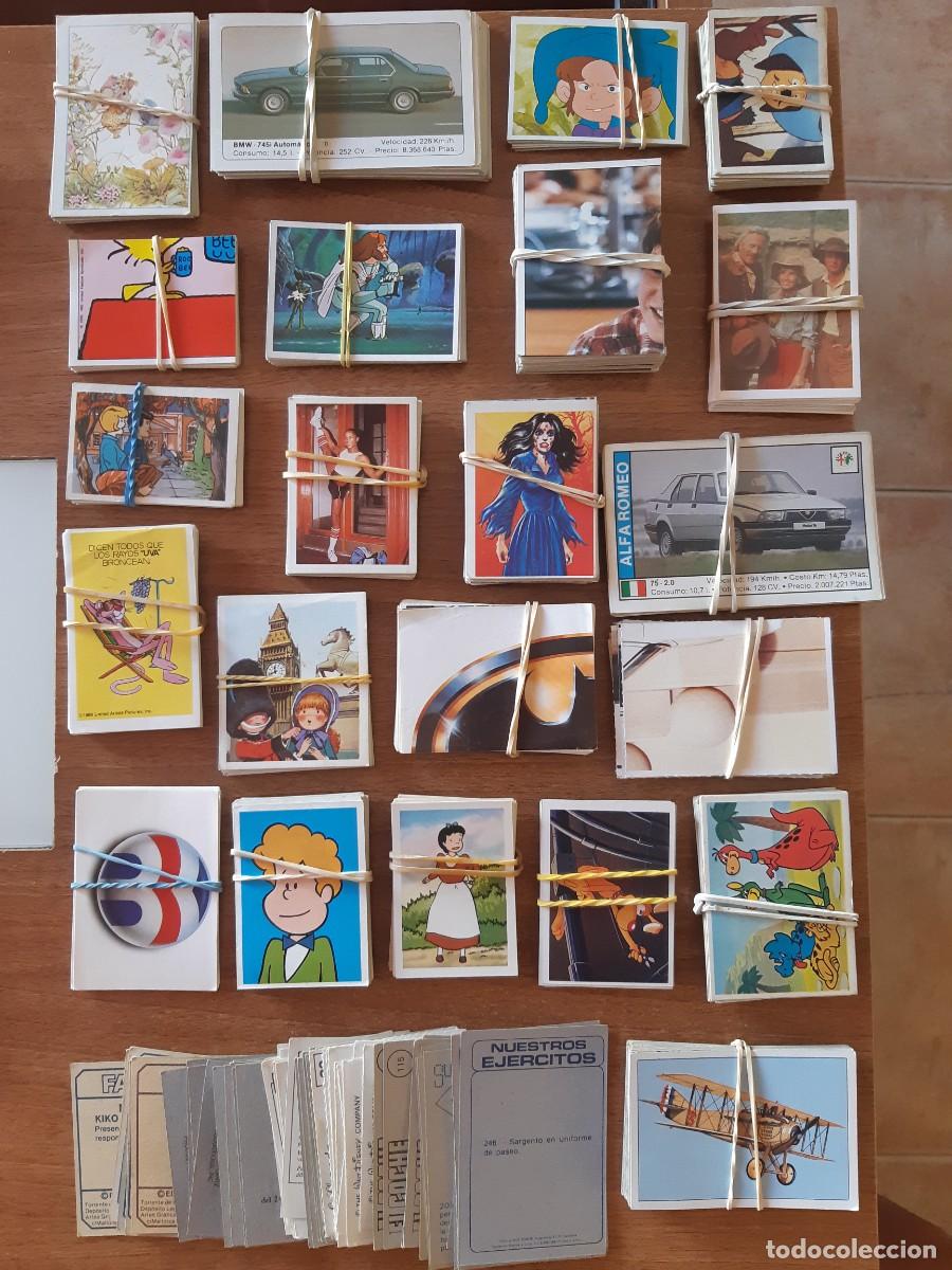 Coleccionismo cromos antiguos: LOTE M&Aacute;S DE 500 CROMOS DE MUCHAS COLECCIONES A&Ntilde;OS 80. LEER DESCRIPCI&Oacute;N. NUNCA PEGADOS, SIN PEGAR