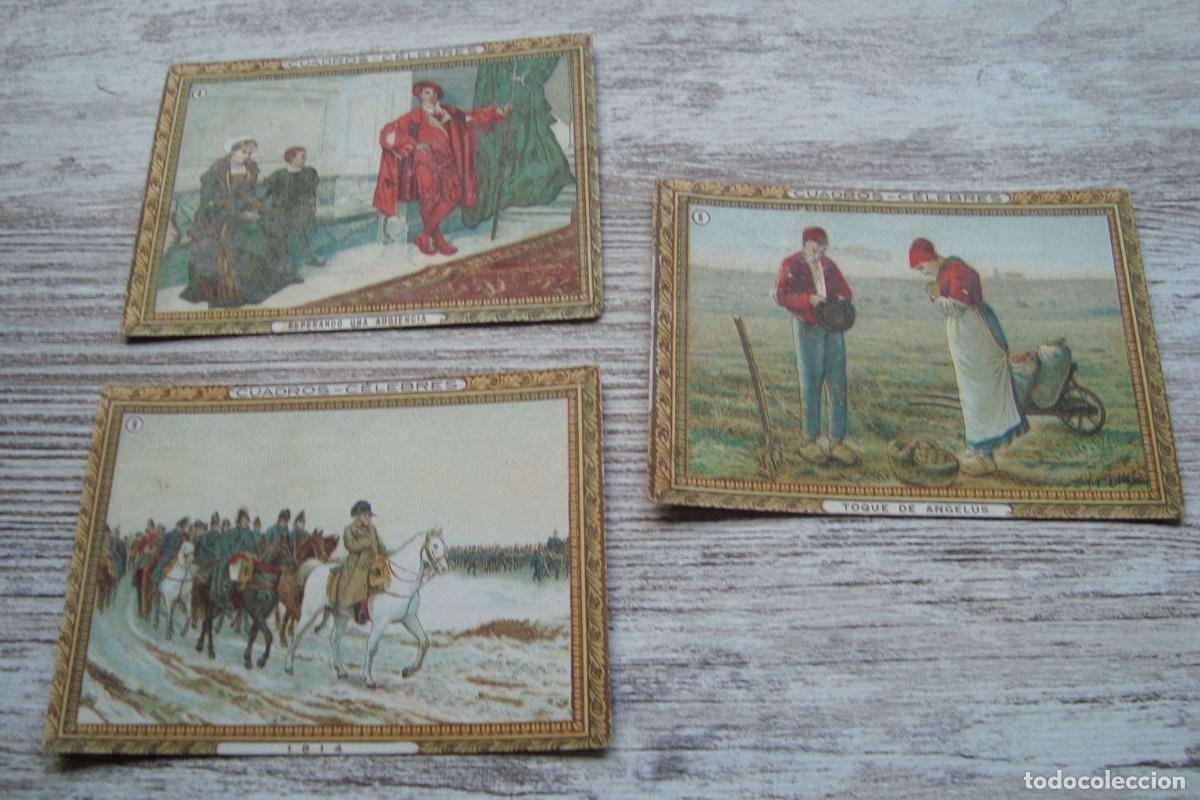 Coleccionismo cromos antiguos: ANTIGUOS CROMOS CUADROS CELEBRES. CHOCOLATES YAGO. BARCELONA Y CERVERA