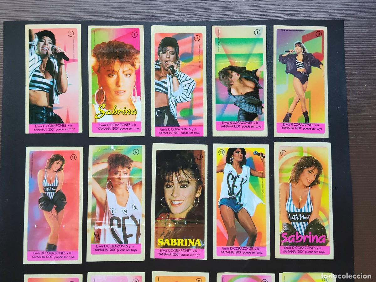 Coleccionismo cromos antiguos: LOTE PEGATINAS CROMOS CHICLE SABRINA - Foto 2