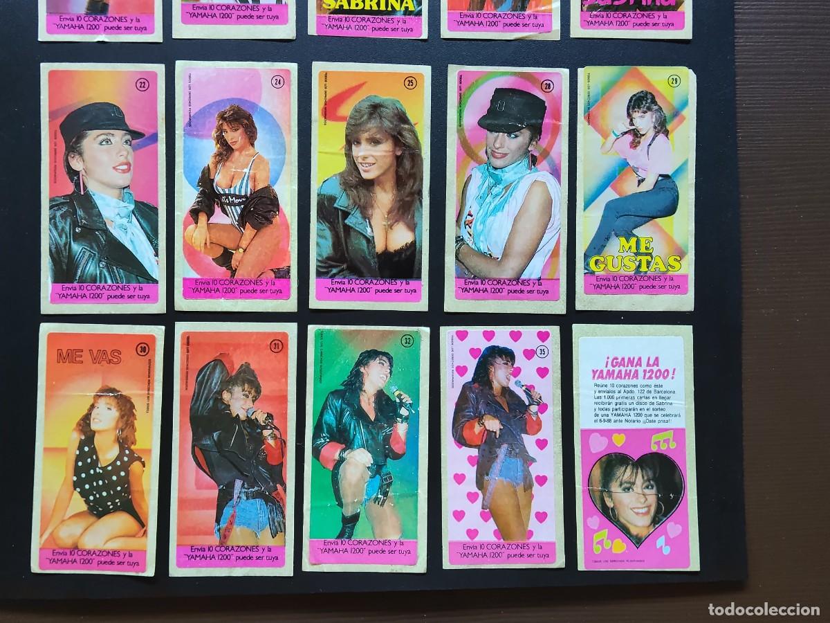 Coleccionismo cromos antiguos: LOTE PEGATINAS CROMOS CHICLE SABRINA - Foto 3