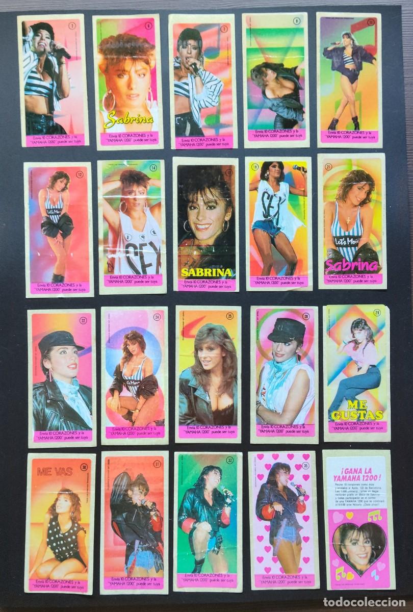Coleccionismo cromos antiguos: LOTE PEGATINAS CROMOS CHICLE SABRINA - Foto 1