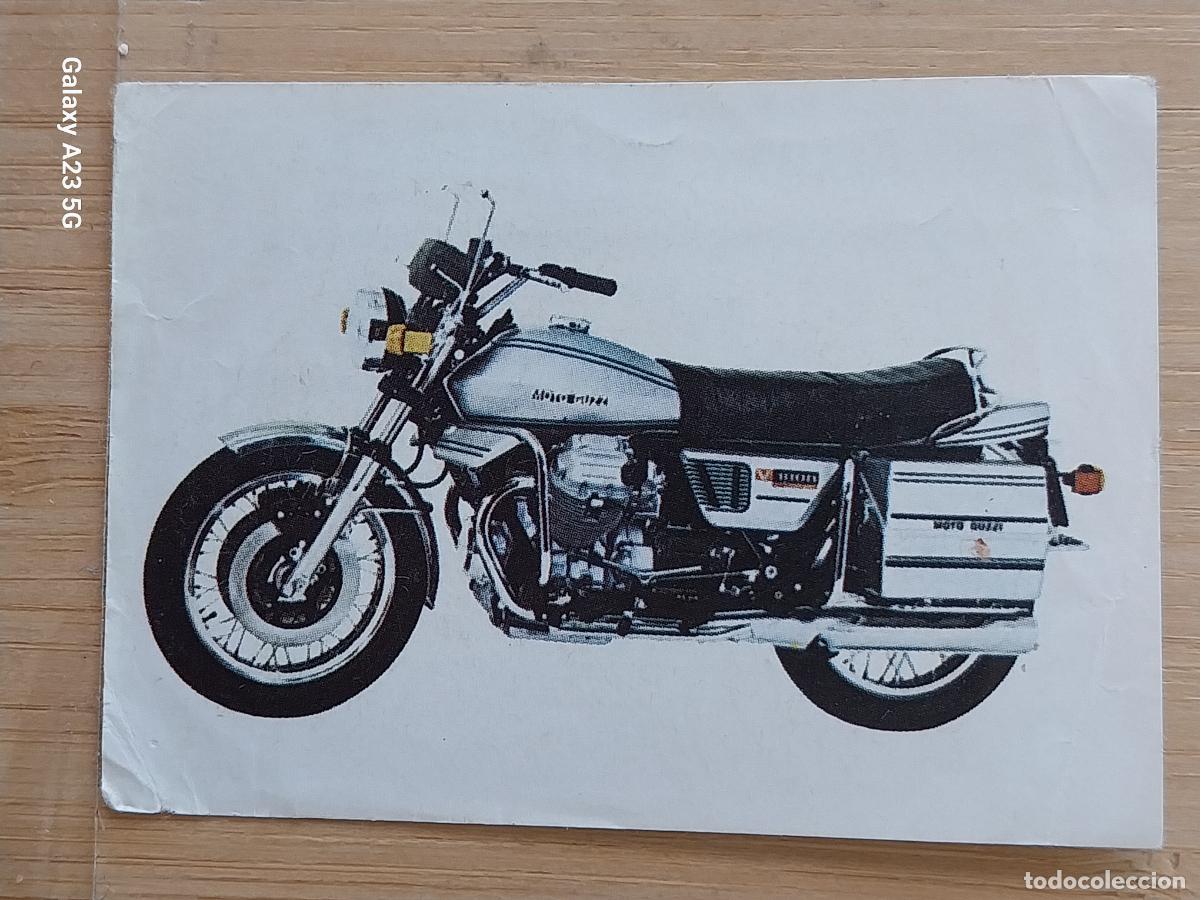 Coleccionismo cromos antiguos: GUZZI BIMBO PASTELITOS MUNDO MOTOS CROMO PROMOCIONAL A&Ntilde;O 1975 SIN PEGAR NUNCA