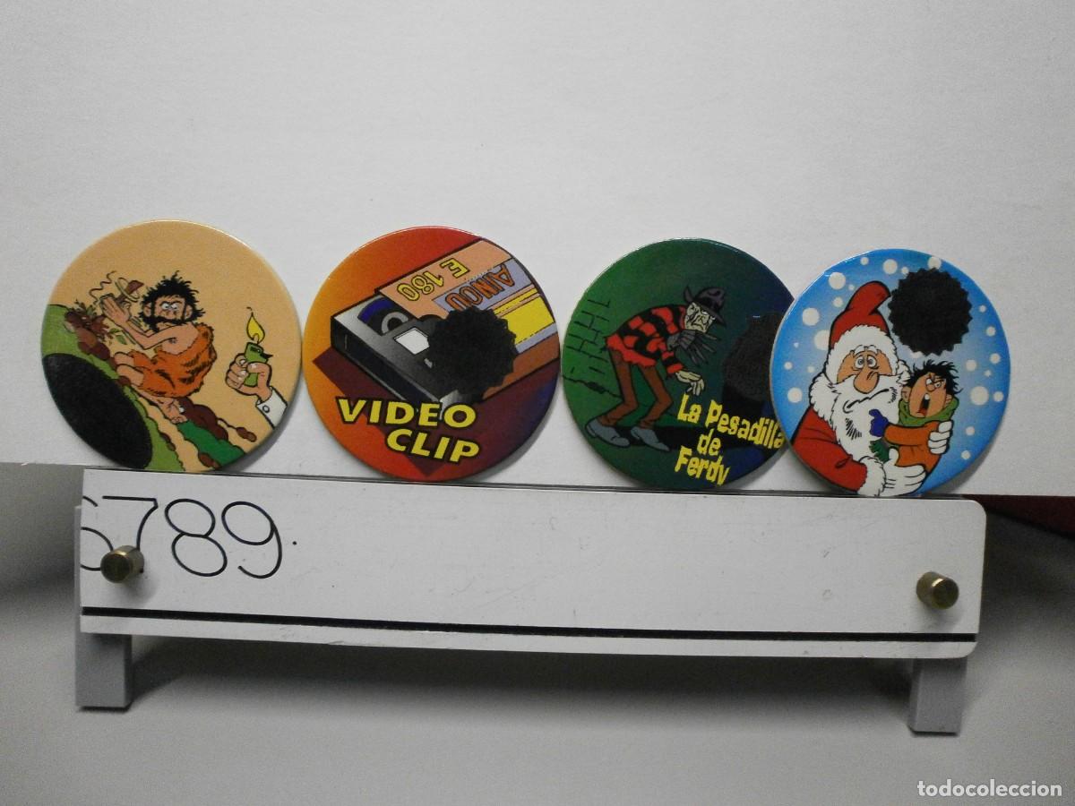 Coleccionismo cromos antiguos: tazos bimbo cao telecaps