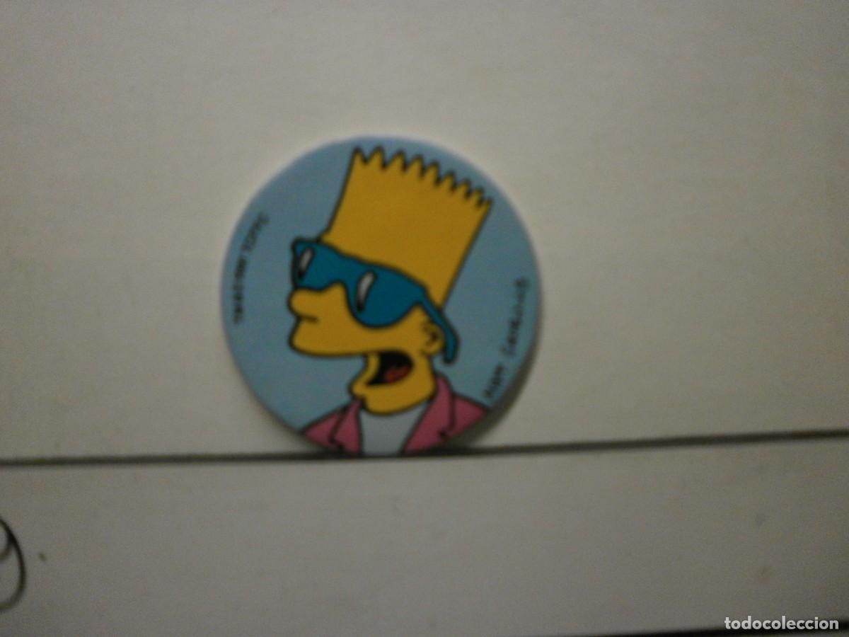 Coleccionismo cromos antiguos: cromo panrico acolchado tipo tazo the simpsons 1991