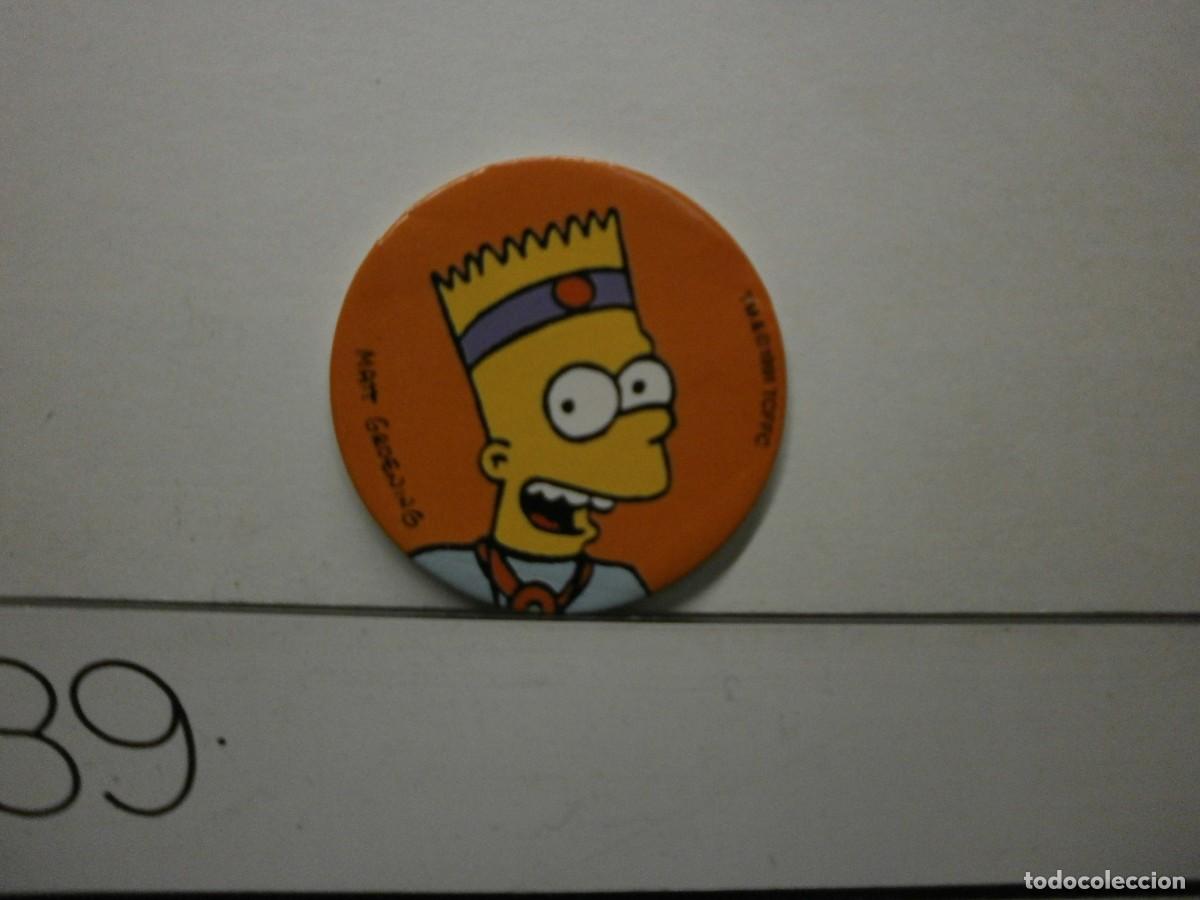 Coleccionismo cromos antiguos: cromo panrico acolchado tipo tazo the simpsons 1991