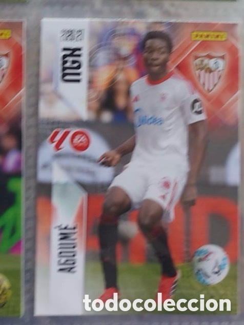 Coleccionismo cromos antiguos: 335 AGOUME SEVILLA Mgk megacracks 25 aniversario a&ntilde;o 2026 2027