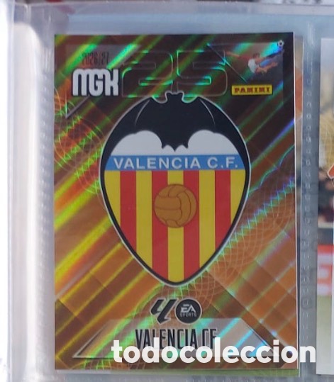 Coleccionismo cromos antiguos: 343 ESCUDO VALENCIA Mgk megacracks 25 aniversario a&ntilde;o 2026 2027