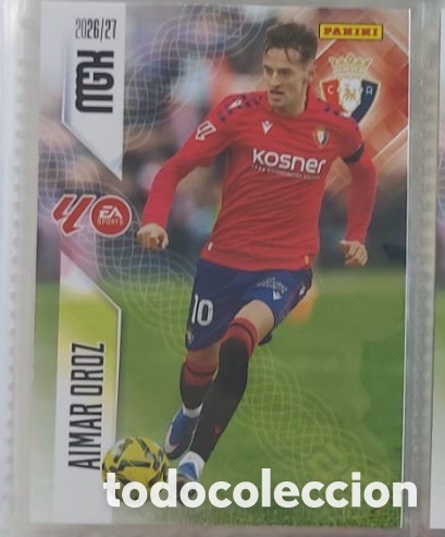 Coleccionismo cromos antiguos: 266 AIMAR OROZ OSASUNA Mgk megacracks 25 aniversario a&ntilde;o 2026 2027
