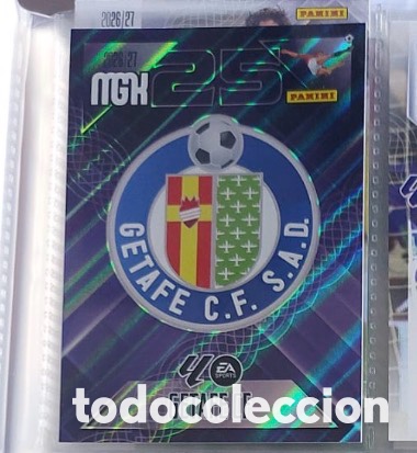 Coleccionismo cromos antiguos: 181 ESCUDO GETAFE Mgk megacracks 25 aniversario a&ntilde;o 2026 2027