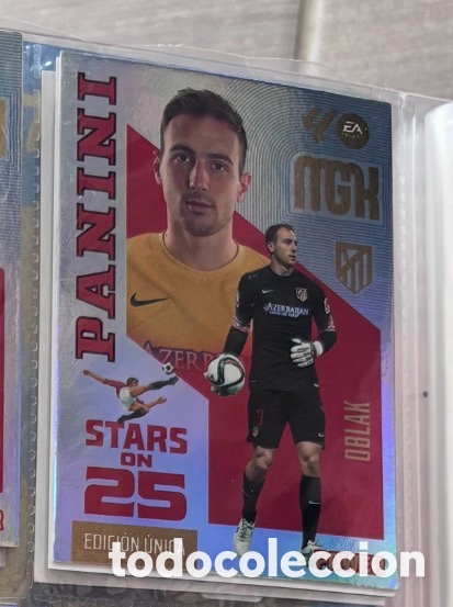 Coleccionismo cromos antiguos: 447 OBLAK ATL&Eacute;TICO MADRID STARS ON 25 POWER Mgk megacracks 25 aniversario a&ntilde;o 2026 2027