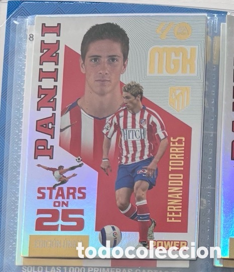 Coleccionismo cromos antiguos: 432 FERNANDO TORRES ATL&Eacute;TICO MADRID STARS ON 25 POWER Mgk megacracks 25 aniversario a&ntilde;o 2026 2027