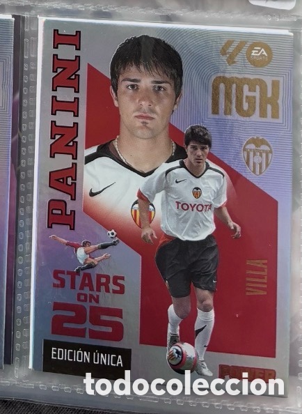 Coleccionismo cromos antiguos: 435 VILLA VALENCIA STARS ON 25 POWER Mgk megacracks 25 aniversario a&ntilde;o 2026 2027