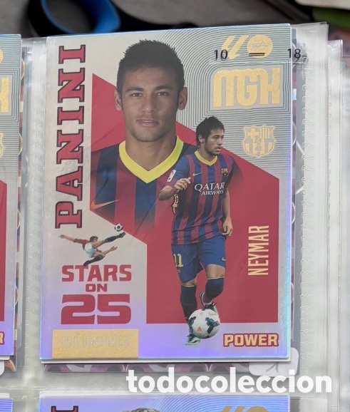 Coleccionismo cromos antiguos: 446 NEYMAR FC BARCELONA STARS ON 25 POWER Mgk megacracks 25 aniversario a&ntilde;o 2026 2027