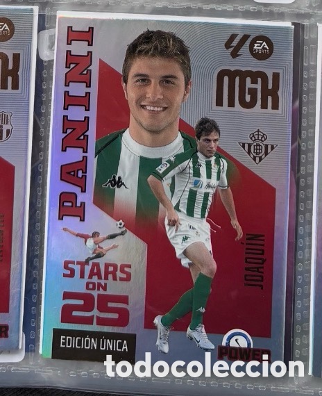 Coleccionismo cromos antiguos: 431 JOAQU&Iacute;N BETIS STARS ON 25 POWER Mgk megacracks 25 aniversario a&ntilde;o 2026 2027