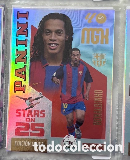Coleccionismo cromos antiguos: 436 RONALDINHO FC BARCELONA STARS ON 25 POWER Mgk megacracks 25 aniversario a&ntilde;o 2026 2027