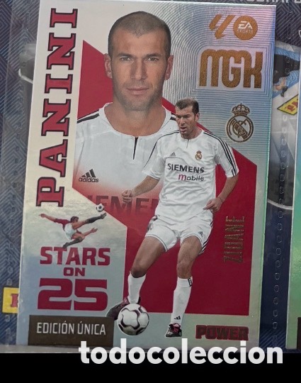 Coleccionismo cromos antiguos: 430 ZIDANE REAL MADRID STARS ON 25 POWER Mgk megacracks 25 aniversario a&ntilde;o 2026 2027