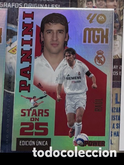 Coleccionismo cromos antiguos: 426 RA&Uacute;L REAL MADRID STARS ON 25 POWER Mgk megacracks 25 aniversario a&ntilde;o 2026 2027