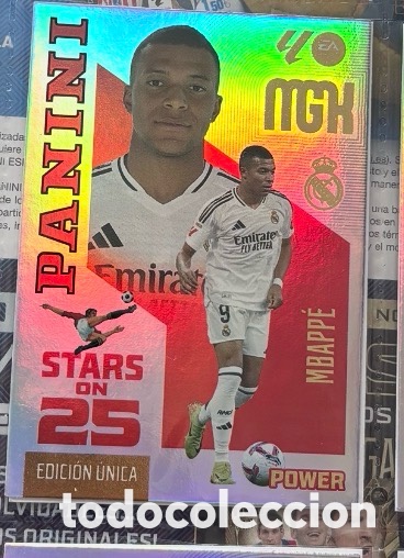 Coleccionismo cromos antiguos: 450 MBAPPE REAL MADRID STARS ON 25 POWER Mgk megacracks 25 aniversario a&ntilde;o 2026 2027