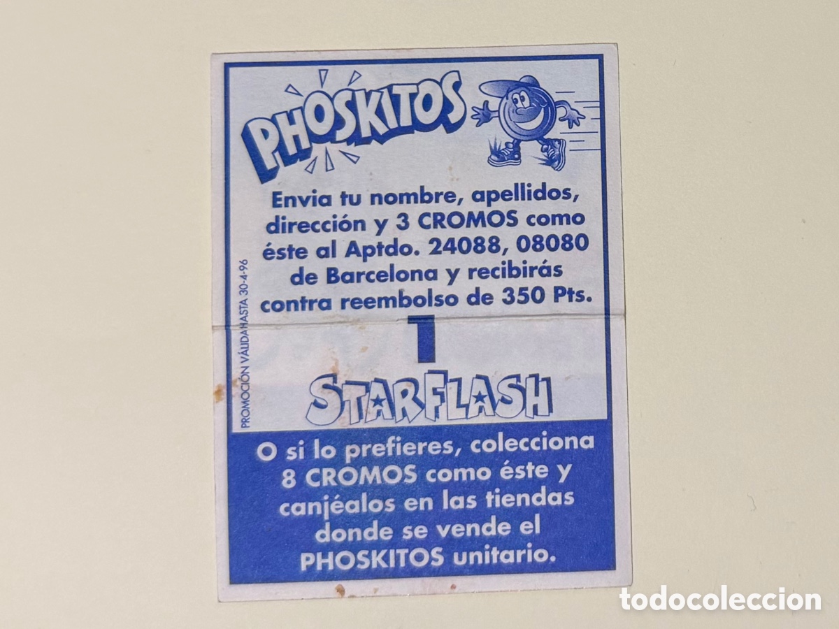 Coleccionismo cromos antiguos: Cromo Phoskitos Star Flash - Foto 2