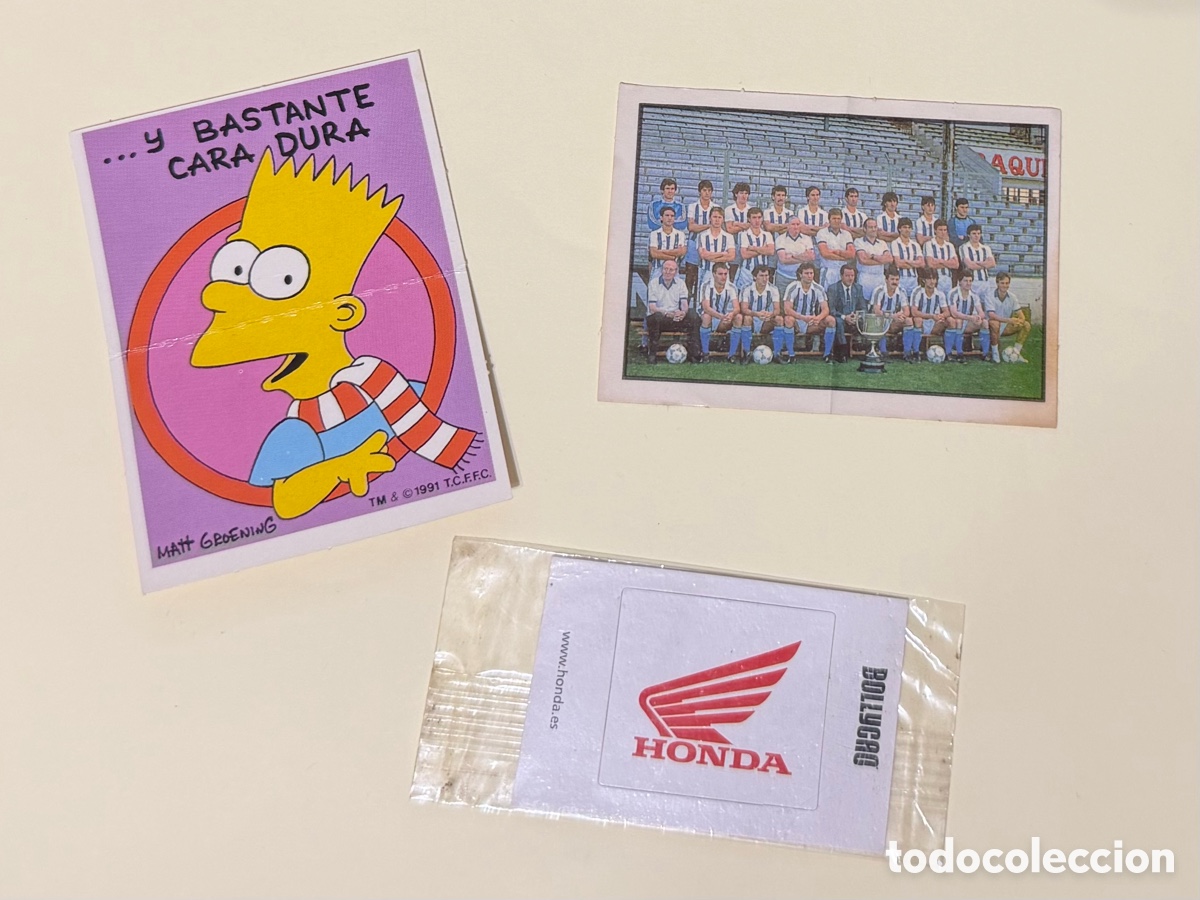 Coleccionismo cromos antiguos: Lote Bollycao Simpsons Marca Man&iacute;a Bolly F&uacute;tbol