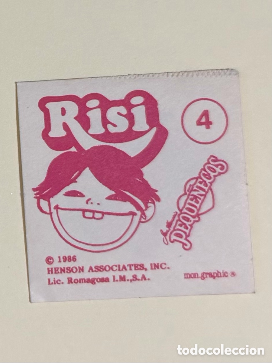 Coleccionismo cromos antiguos: Cromo Risi Los Peque&ntilde;ecos N&deg; 4 - Foto 2