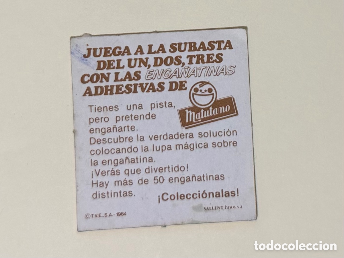 Coleccionismo cromos antiguos: Cromo Matutano el Chollo &iquest;Qu&eacute; es? un, dos, tres - Foto 2