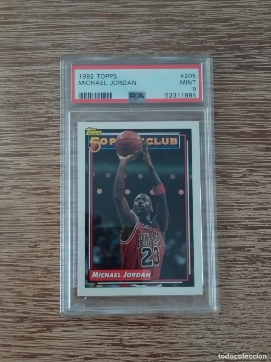 Coleccionismo cromos antiguos: 1992 Michael Jordan - 50 point club - Topps - psa 9 -