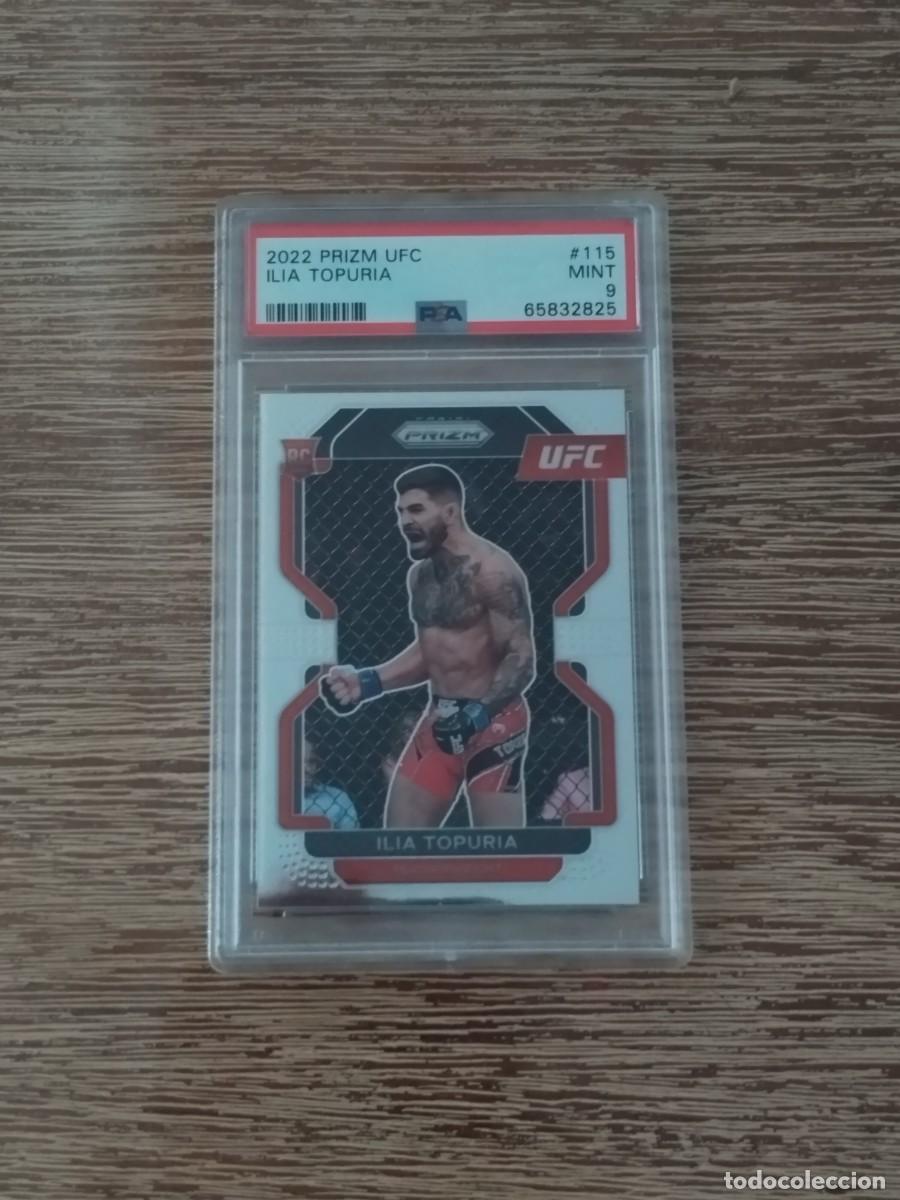Coleccionismo cromos antiguos: 2022 Ilia Topuria - Rookie - Panini Prizm UFC - psa 9 -