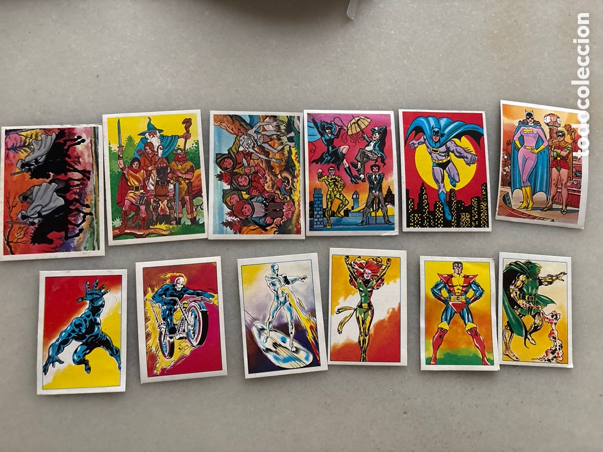 Coleccionismo cromos antiguos: Lote 12 cromos festival y superh&eacute;roes