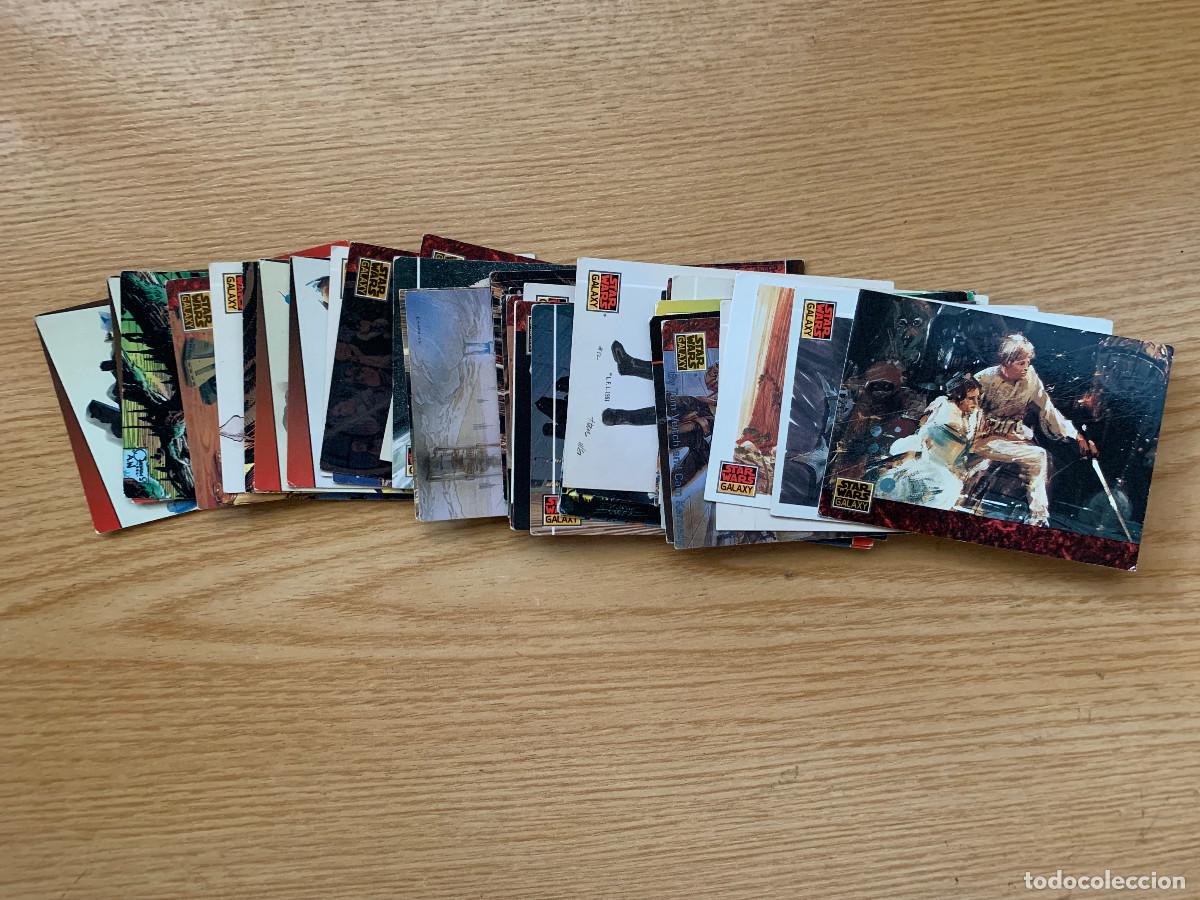 Coleccionismo cromos antiguos: Lote 40 Cartas Star Wars Galaxy - Foto 1