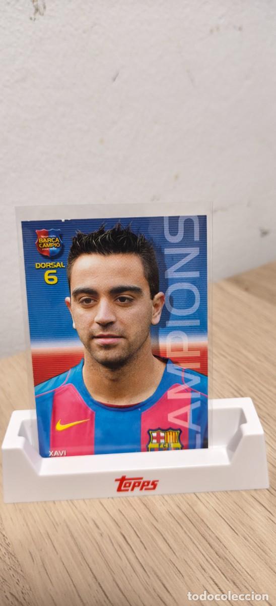 Coleccionismo cromos antiguos: Xavi #18 Campions &ndash; Panini Megacracks Bar&ccedil;a Campi&oacute; 2004/05 &ndash; FC Barcelona