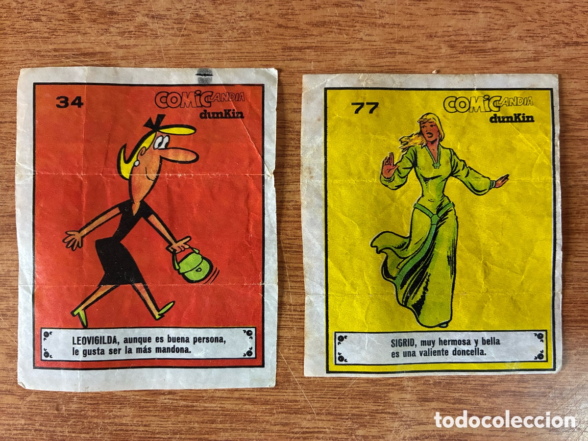 Coleccionismo cromos antiguos: Dunkin Comiclandia cromo 34 y 77 - Reservados