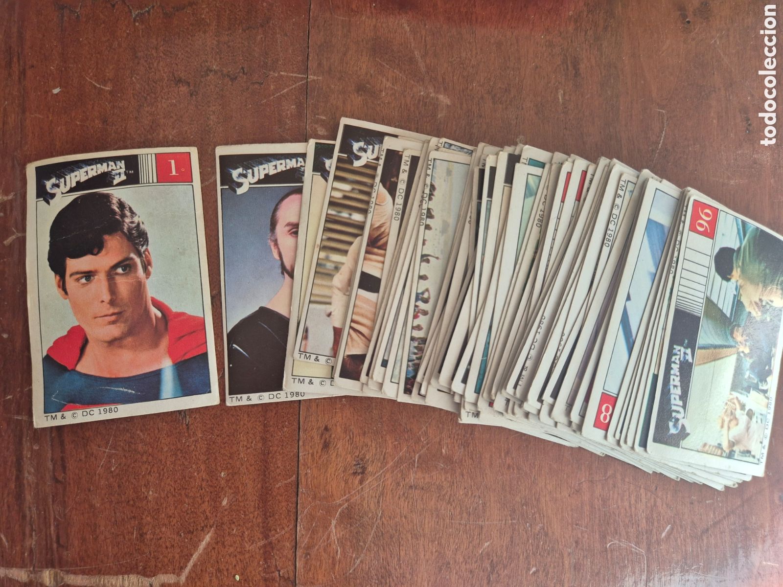 Coleccionismo cromos antiguos: SUPERMAN II 1980 cromos nunca pegados