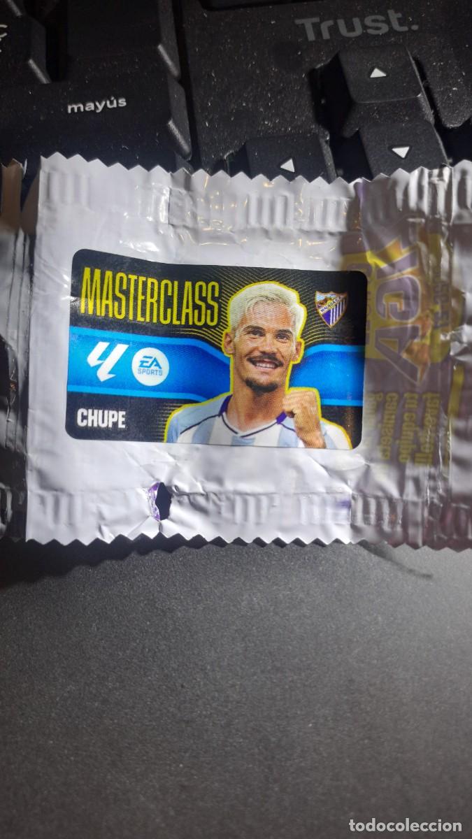 Coleccionismo cromos antiguos: CROMO CHUPE MASTERCLASS MALAGA CHICLE LIGA 2026 2027 26 27 ESTE PANINI NUNCA PEGADO
