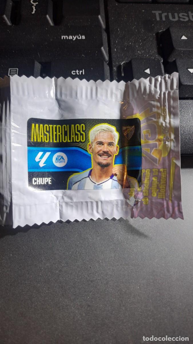 Coleccionismo cromos antiguos: CROMO CHUPE MASTERCLASS MALAGA CHICLE LIGA 2026 2027 26 27 ESTE PANINI NUNCA PEGADO