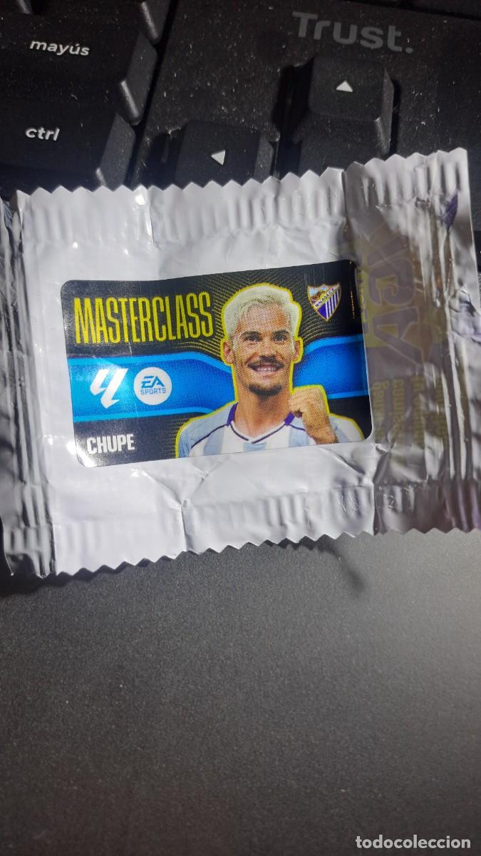 Coleccionismo cromos antiguos: CROMO CHUPE MASTERCLASS MALAGA CHICLE LIGA 2026 2027 26 27 ESTE PANINI NUNCA PEGADO