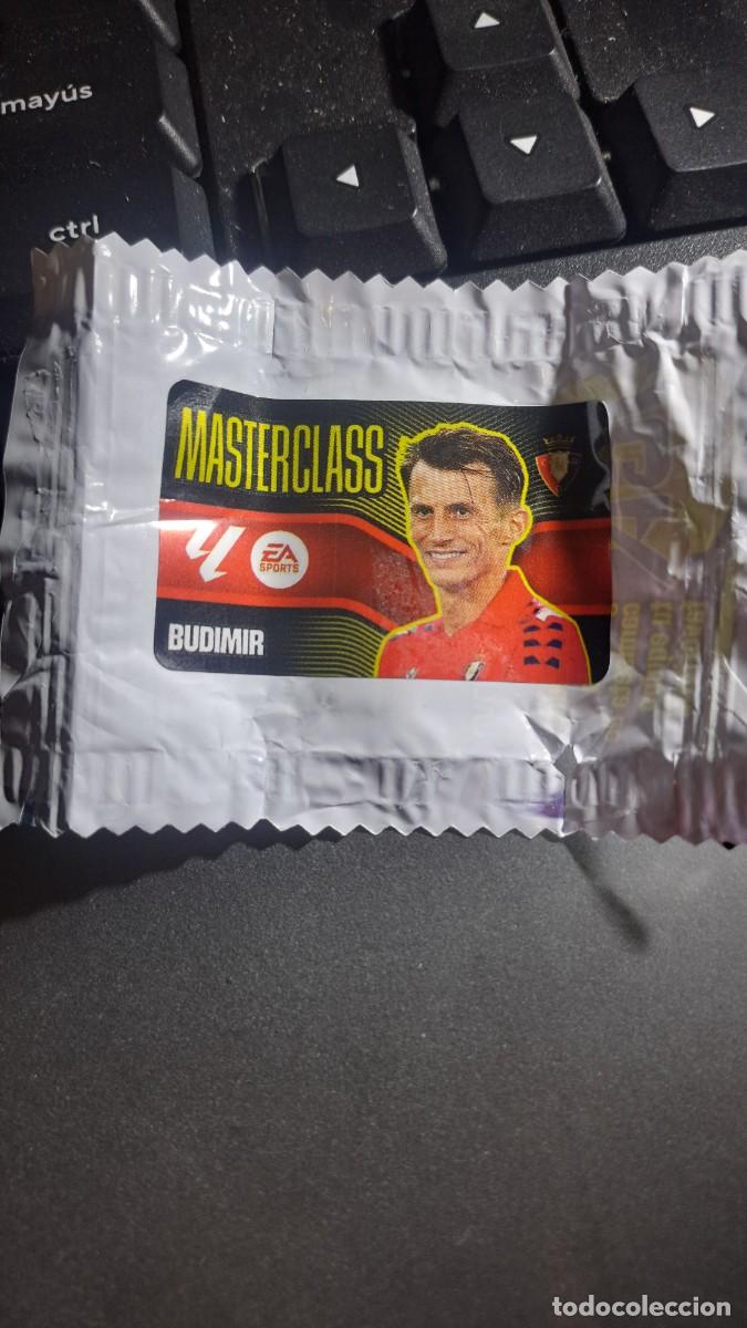 Coleccionismo cromos antiguos: CROMO BUDIMIR MASTERCLASS OSASUNA CHICLE LIGA 2026 2027 26 27 ESTE PANINI NUNCA PEGADO