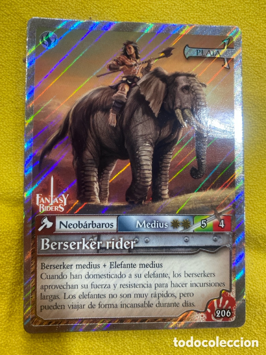 Colecionismo Cromos antigos: Cromo Berserker rider