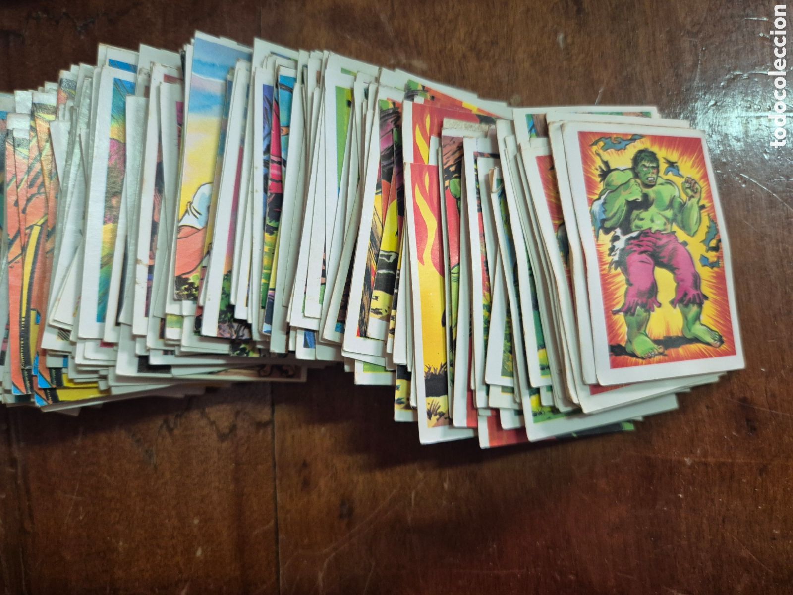 Coleccionismo cromos antiguos: El increible Hulk &rdquo;la Masa&rdquo;. Cromos sin pegar 1981