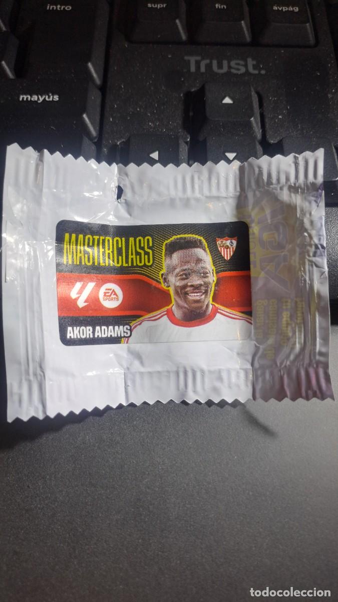 Coleccionismo cromos antiguos: CROMO AKOR ADAMS MASTERCLASS SEVILLA CHICLE LIGA 2026 2027 26 27 ESTE PANINI NUNCA PEGADO