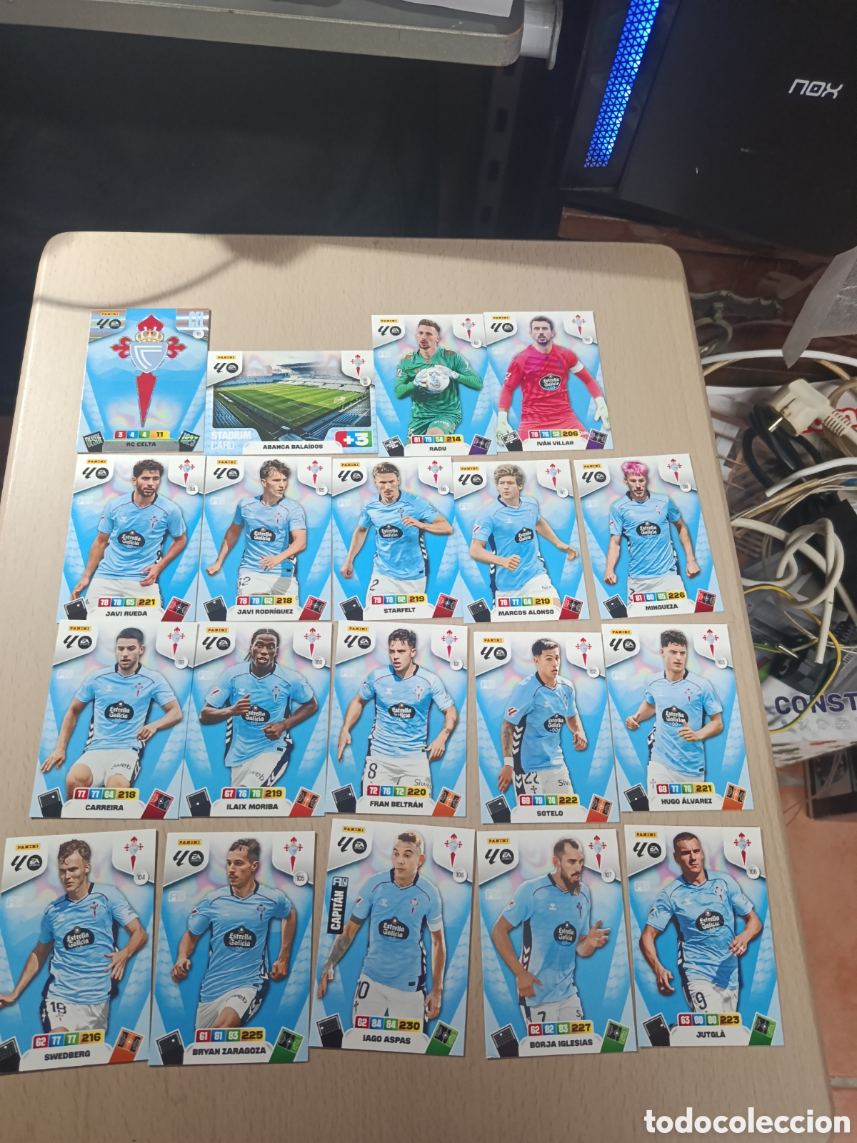 Coleccionismo cromos antiguos: CELTA LOTE 19 CROMOS EQUIPO COMPLETO LIGA ADRENALYN 25 26 2025 2026 PANINI