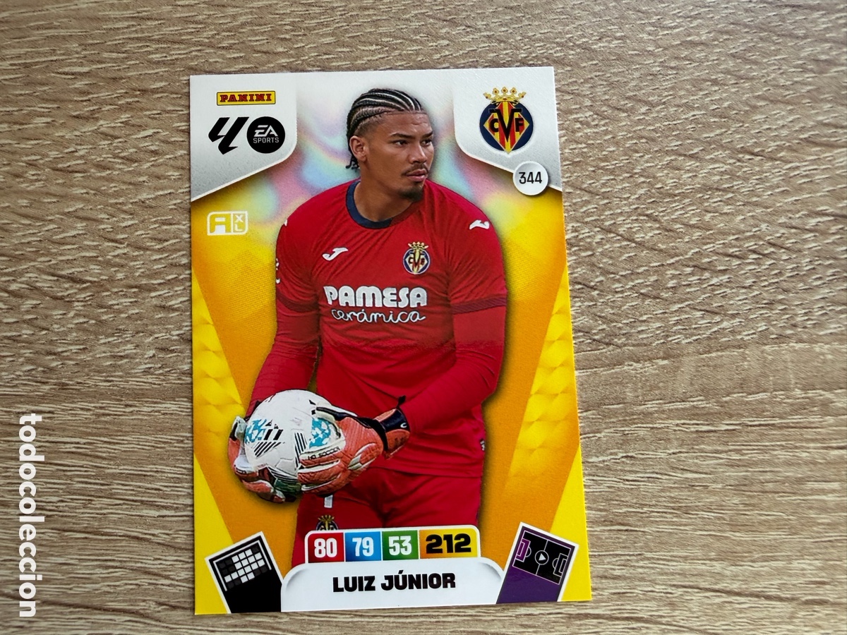 Coleccionismo cromos antiguos: 344 LUIZ J&Uacute;NIOR ADRENALYN XL PANINI LIGA 2025 2026 25 26 VILLARREAL C