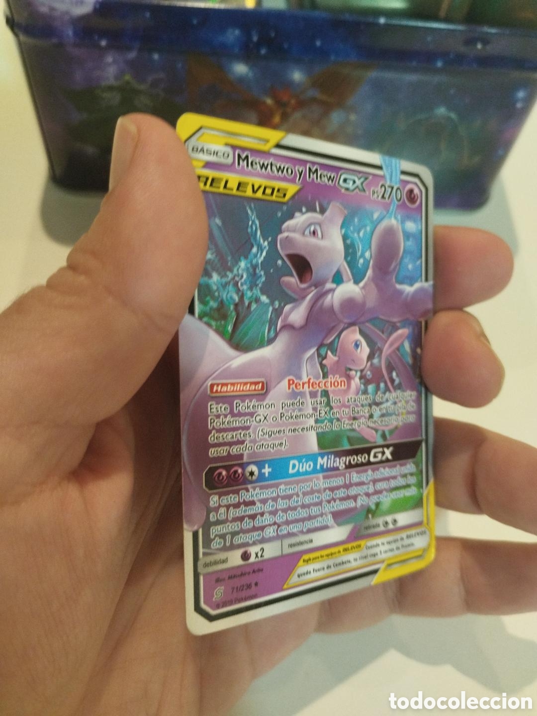 Coleccionismo cromos antiguos: Mewtwo y Mew-GX 71/236 - Foto 3