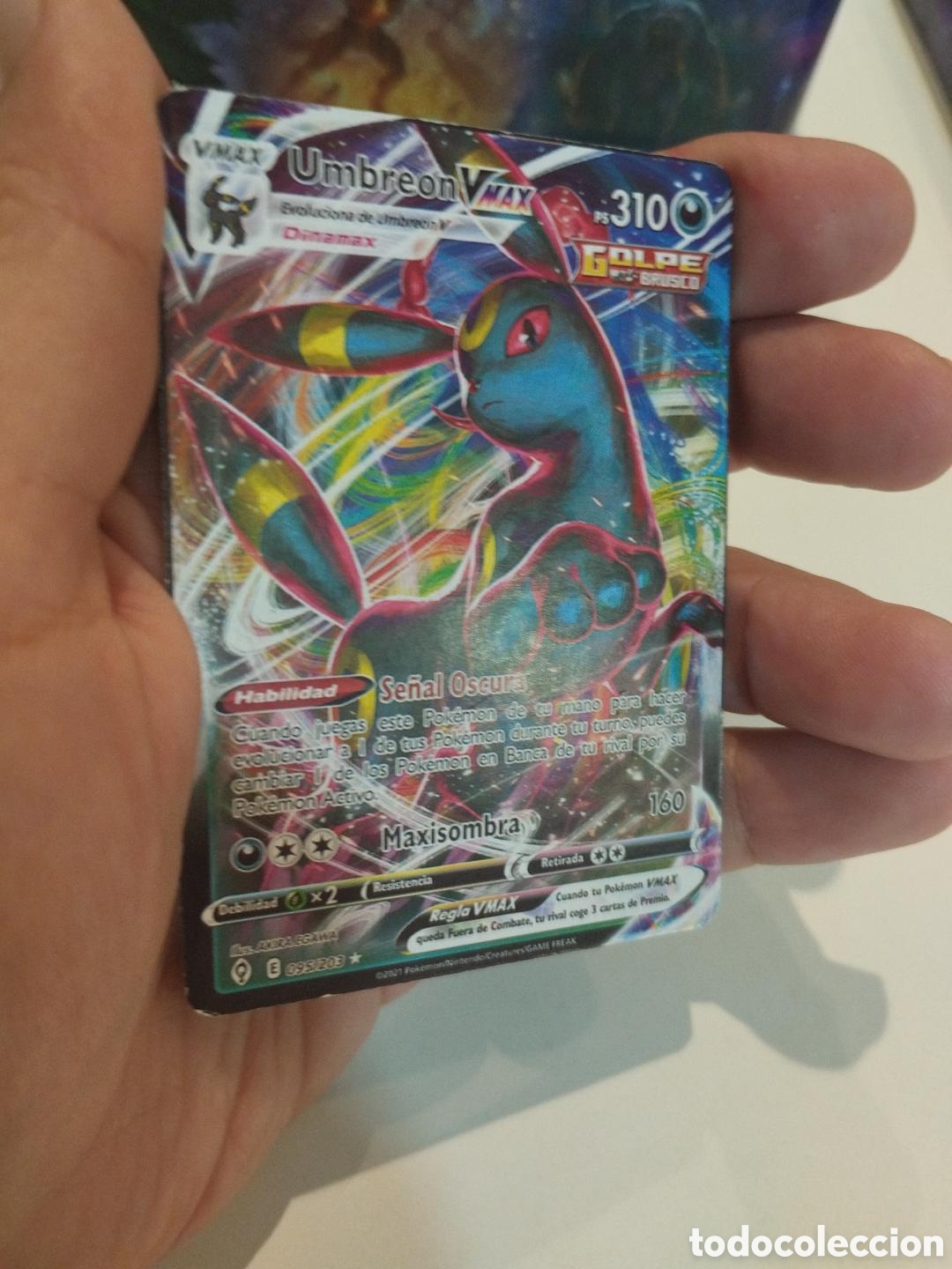 Coleccionismo cromos antiguos: Umbreon VMAX 095/203 - Foto 2